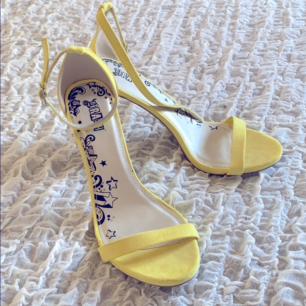 Strappy sandal style heels